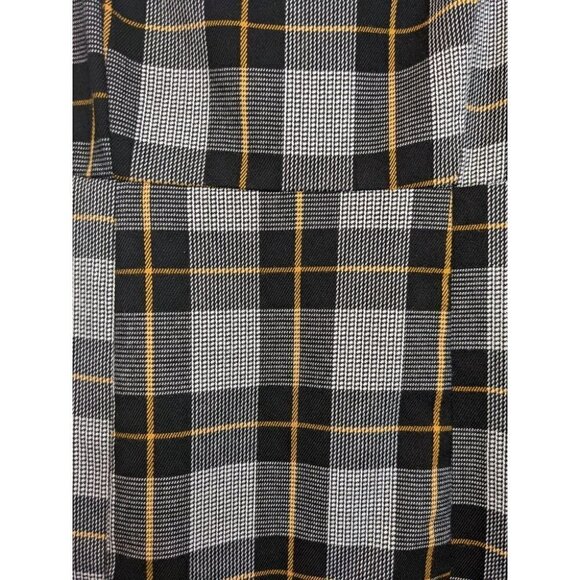 Forever 21 S Small Black And Gold Flannel Design Dress - Picture 2 of 5